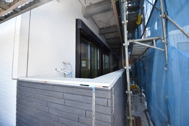 バルコニー　建築中