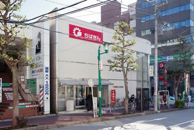 銀行　千葉銀行八柱支店（銀行）まで391m
