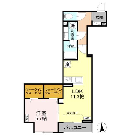 DPaina岩戸北四丁目の間取り写真