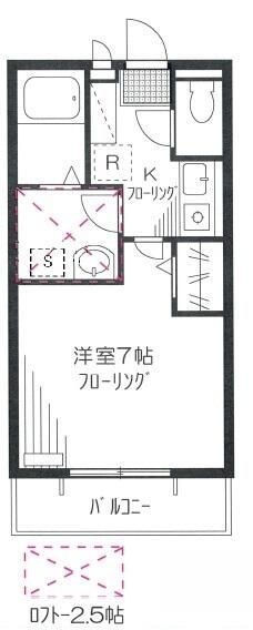 サンパークフジの間取り写真