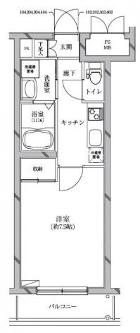 リクレイシア富士見台の間取り写真