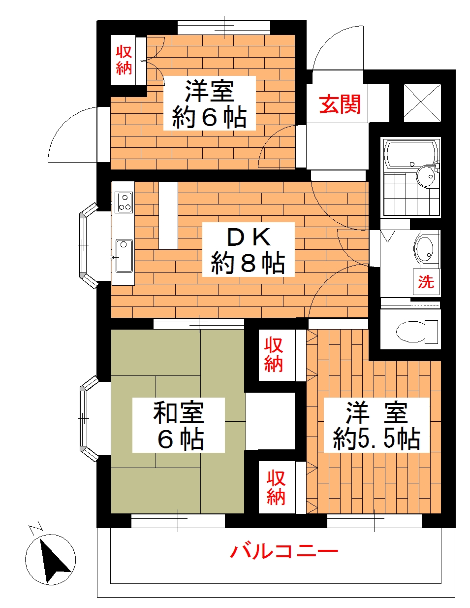 第３シャルム西馬込の間取り