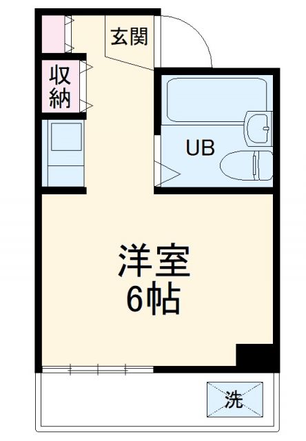 横浜市中区麦田町のマンションの間取り