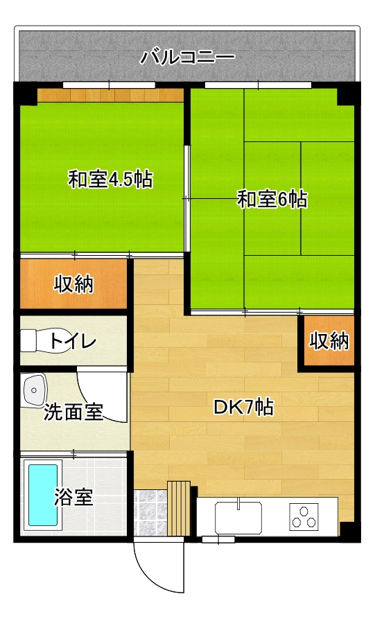 ヤマトハイツの間取り