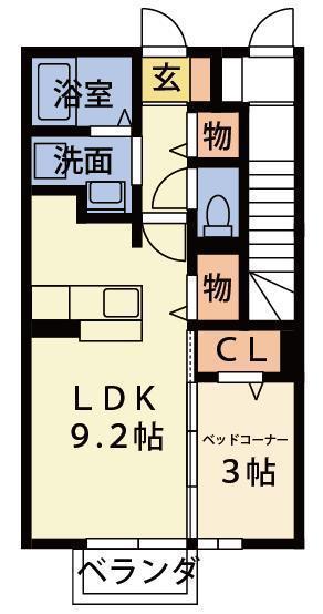 サンディアル．Ｓの間取り