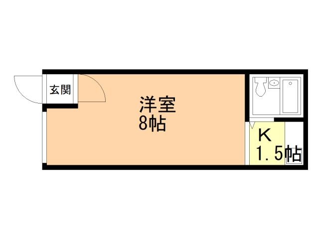 函館市末広町のアパートの間取り