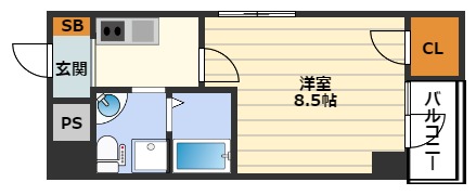 HS梅田EASTの間取り