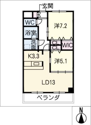 インペリアル南大高の間取り