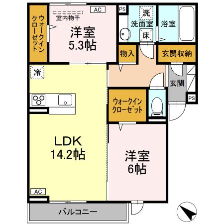 D-residence・K沖野上の間取り