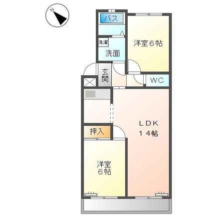 碧南市西山町のマンションの間取り