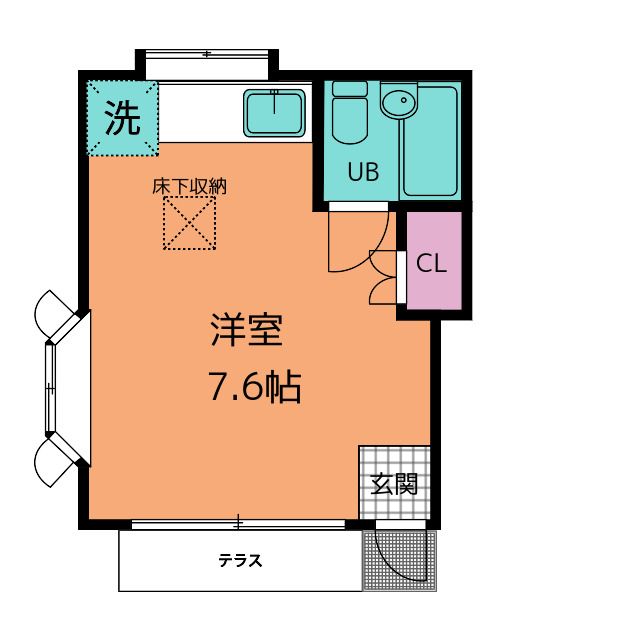 ローズアパートＱ１３の間取り