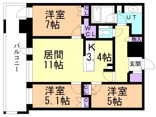 ONE札幌ステーションタワーの間取り