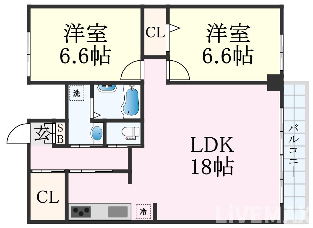 ロイヤルメゾン岡本の間取り