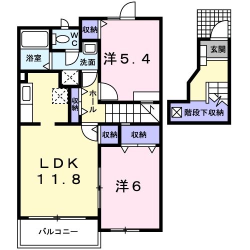 【エレガント　Ｄ棟の間取り】