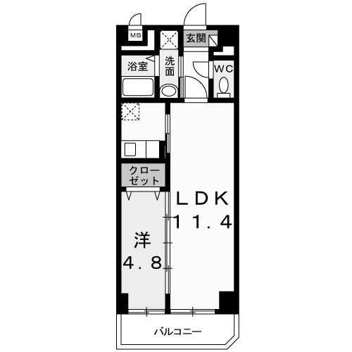 ベルテ東武練馬の間取り