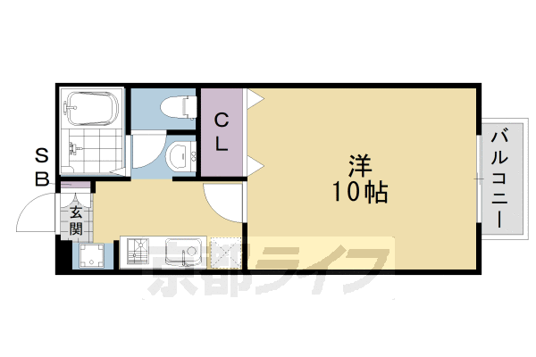 アムール西桂　Ａ棟の間取り