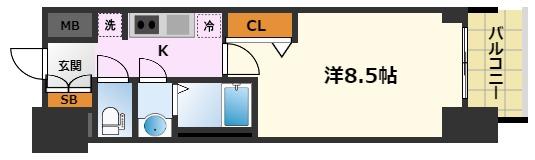 プレサンス大曽根駅前ファーストの間取り