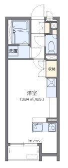 所沢市和ケ原のアパートの間取り