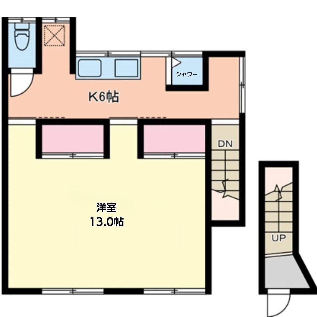 富士見町アパートの間取り