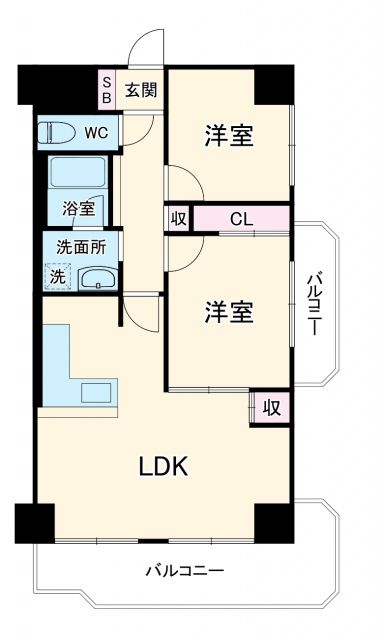 サンハイツ大和第１の間取り