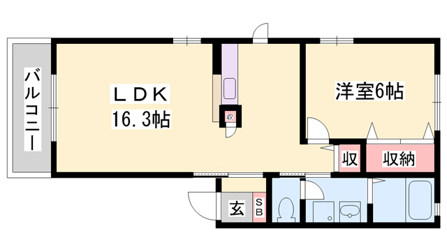 フレーズ上の山の間取り