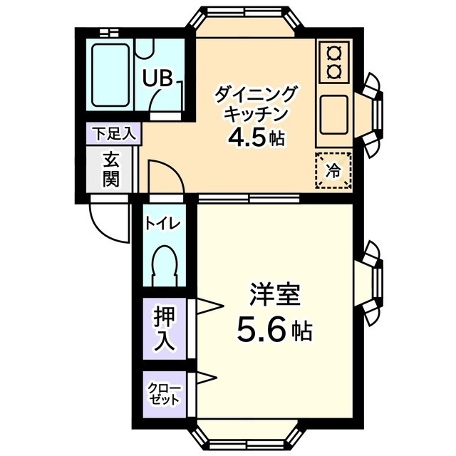 信開セルーラ山代温泉の間取り