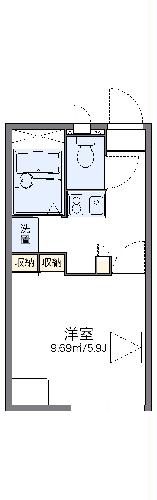 レオパレスオオムラサキ嵐山の間取り