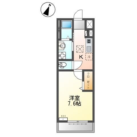 加古川市平岡町新在家のアパートの間取り