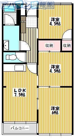 【新潟市秋葉区秋葉のマンションの間取り】