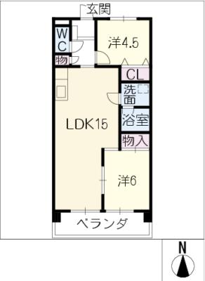 ファミール中央の間取り