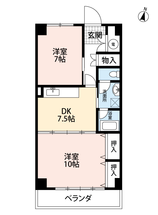 ミリオーレ春日の間取り