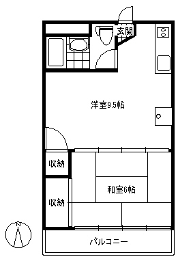 アカマツハイツの間取り