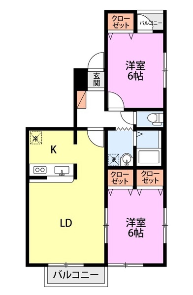 エクセランプラースの間取り