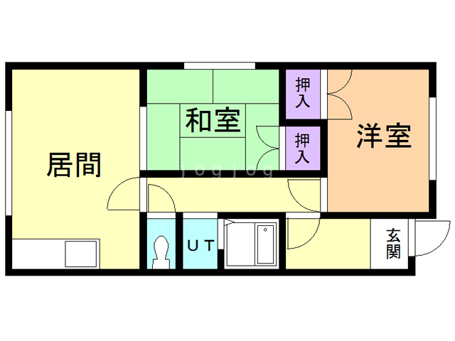 富コーポの間取り