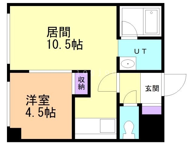 札幌市西区山の手六条のマンションの間取り