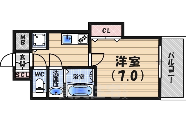 Luxe芦屋南の間取り