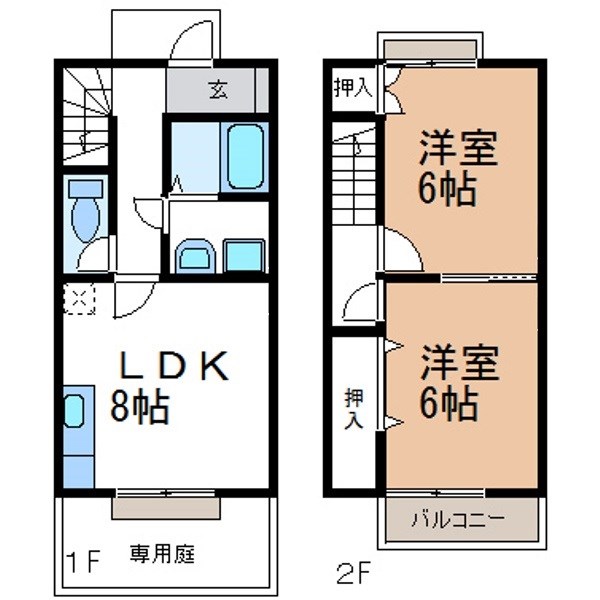 ラポールＡの間取り