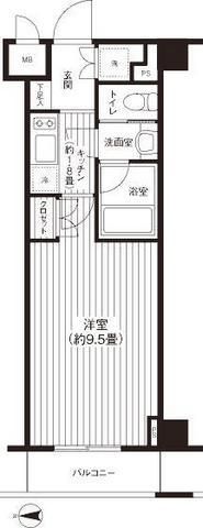 グランハイツ東新宿の間取り