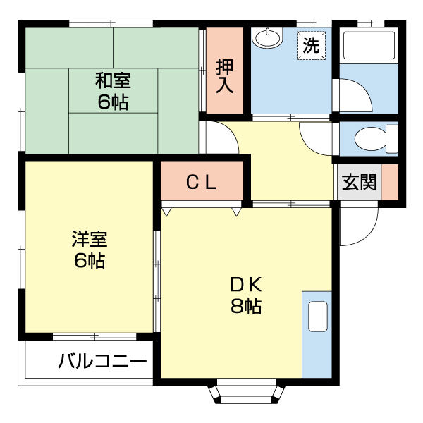 ハイツプルメリアの間取り