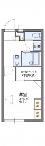 レオパレスポインセチアの間取り