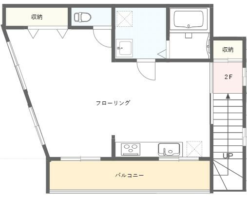 新宿区若葉のアパートの間取り