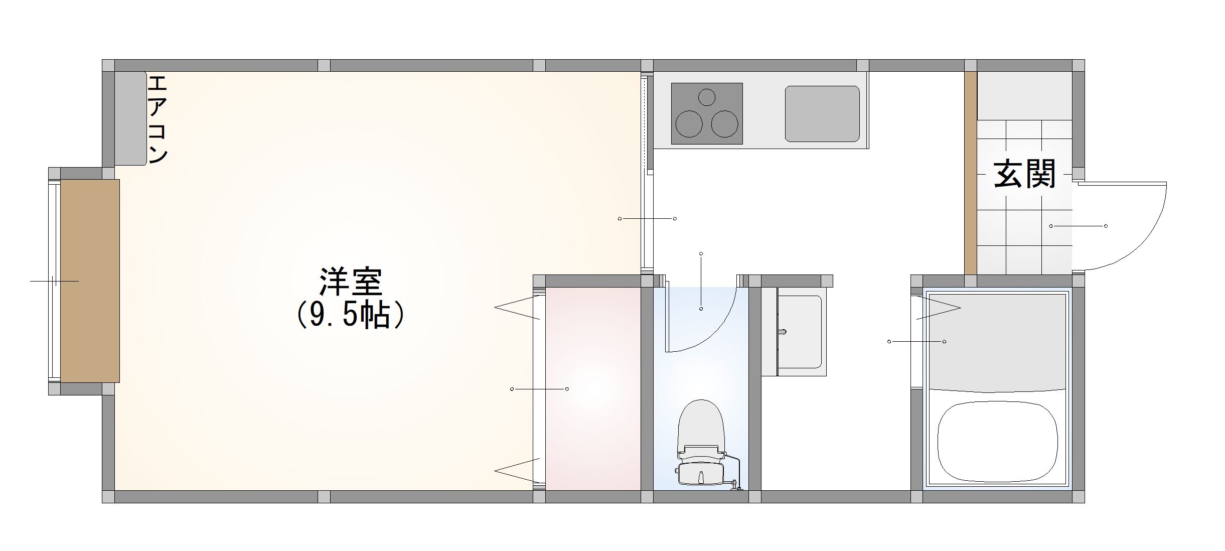 サンフラワーあすかの間取り