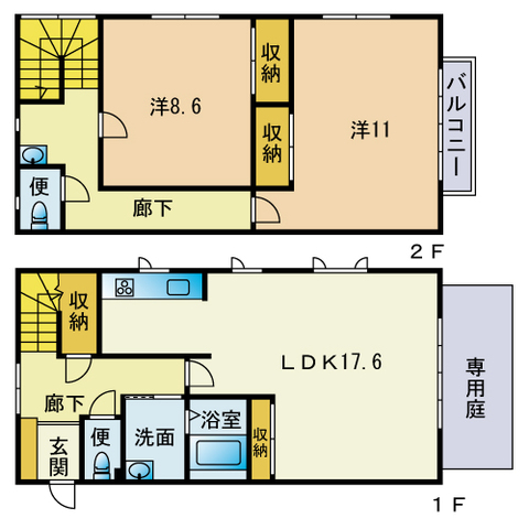 エスポワール別府の間取り