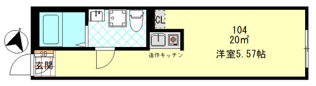 コムストック登戸の間取り