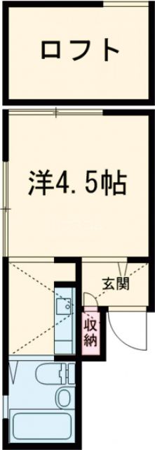 江戸川区東葛西のアパートの間取り