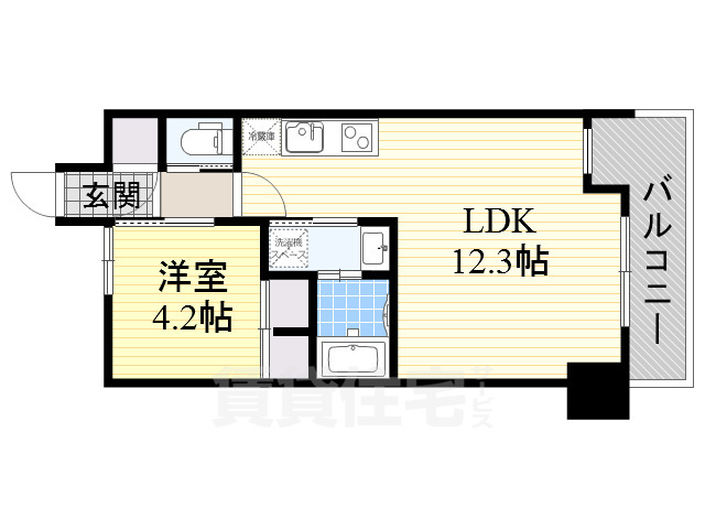 吹田市藤白台のマンションの間取り