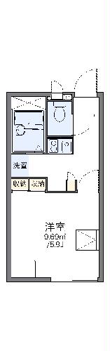 レオパレスアンビシャス聖園の間取り