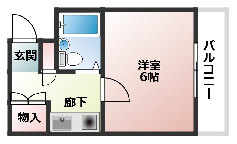 羽曳野市碓井のマンションの間取り