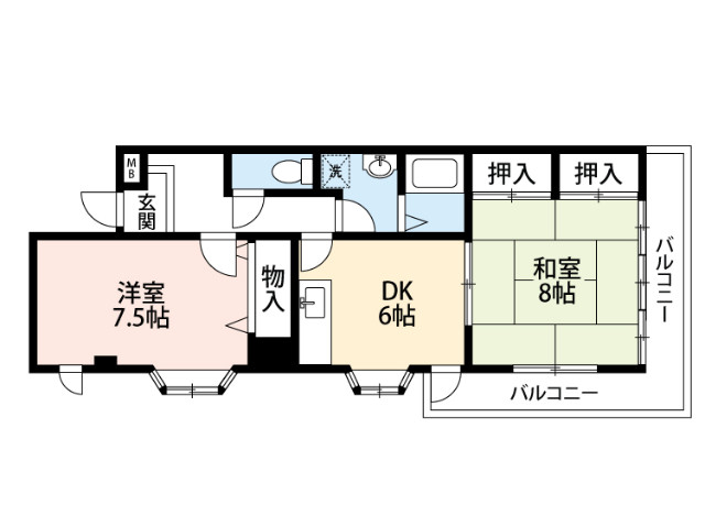 近藤ハイツの間取り