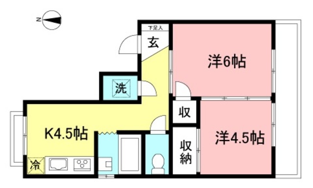 冨樫ハイツの間取り